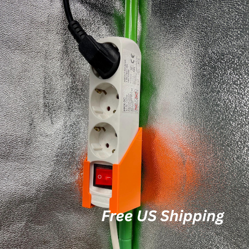 Steckdosen Halter für Growzelt Stangen