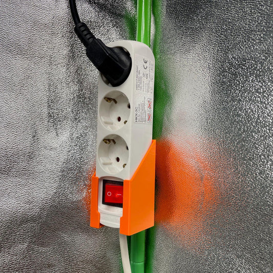 Steckdosen Halter für Growzelt Stangen