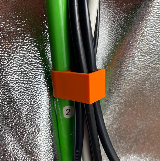 10 Stk. XL Kabelhalter für Growzeltstangen